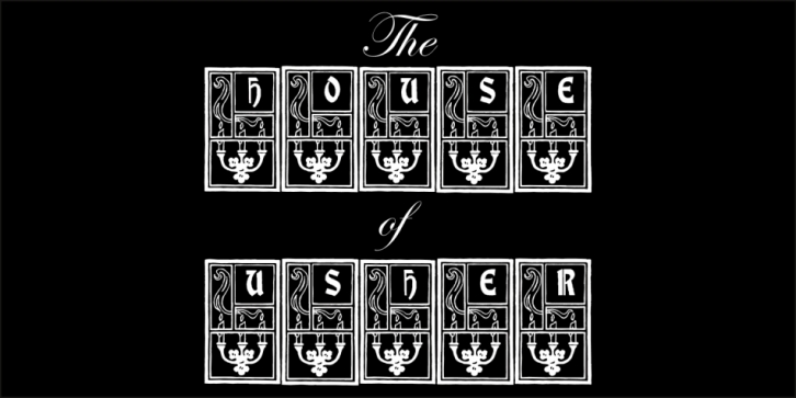 The House of Usher font preview