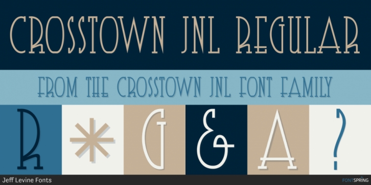 Crosstown JNL font preview