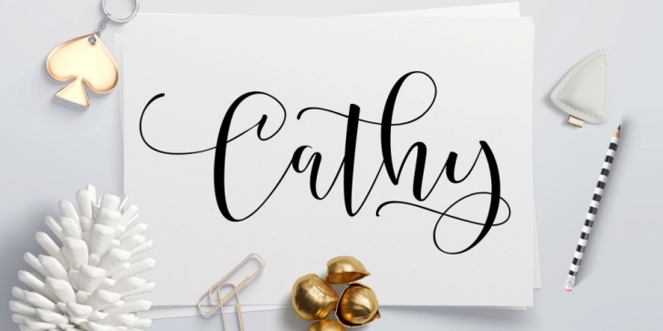 Cathy font preview