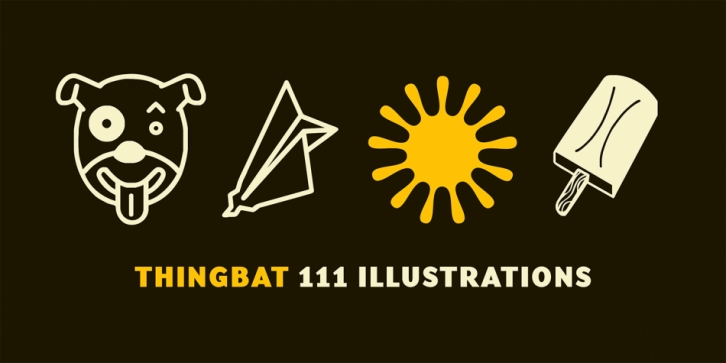 Thingbat font preview