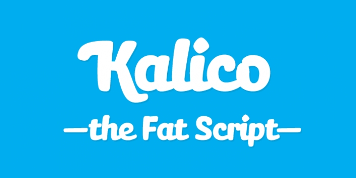 Kalico font preview
