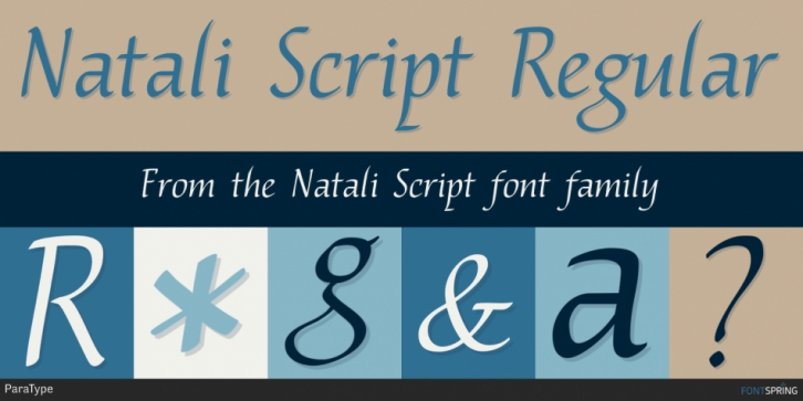 Natali Script font preview