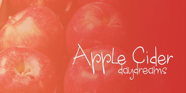 Apple Cider Daydreams font preview