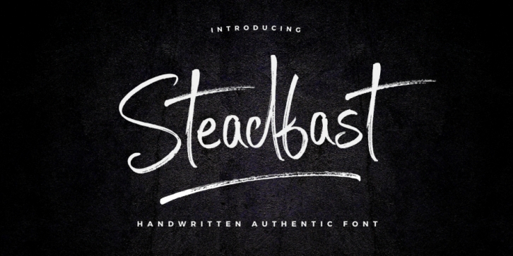 Steadfast font preview
