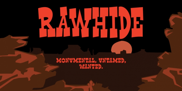 Rawhide Pro font preview