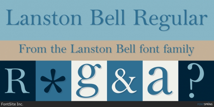 Lanston Bell font preview