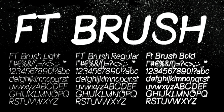 FT Brush font preview