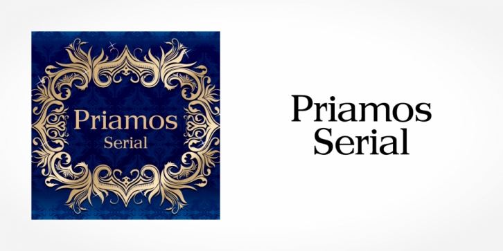 Priamos Serial font preview