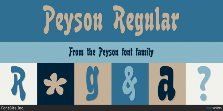 Peyson font preview
