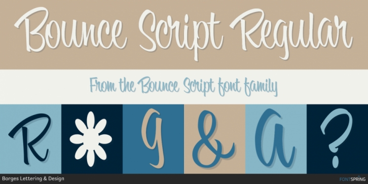 Bounce Script font preview
