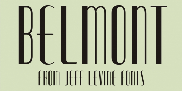 Belmont JNL font preview