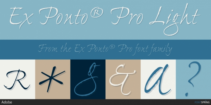 Ex Ponto Pro font preview