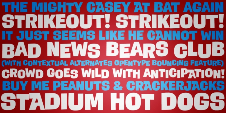 Bear Club PB font preview