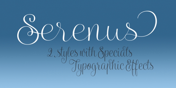 Serenus font preview