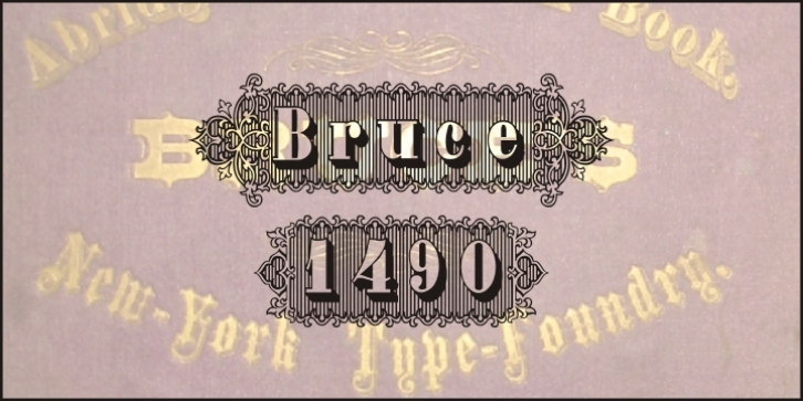 Bruce 1490 font preview