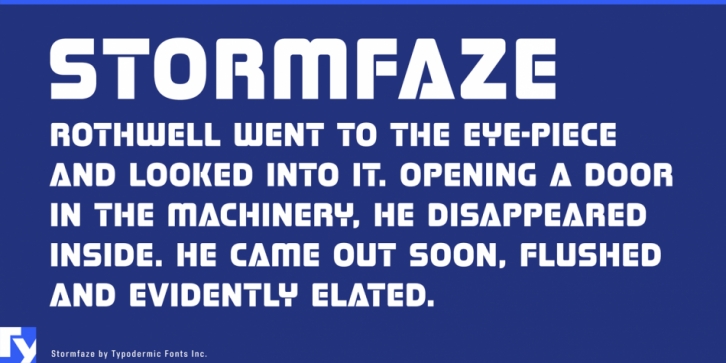 Stormfaze font preview