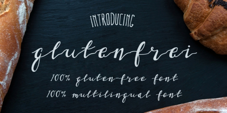 Glutenfrei font preview