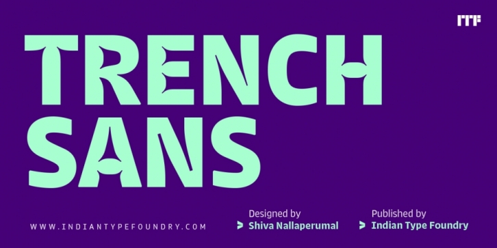 Trench Sans font preview