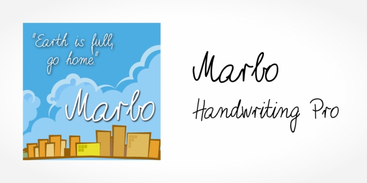 Marbo Handwriting Pro font preview