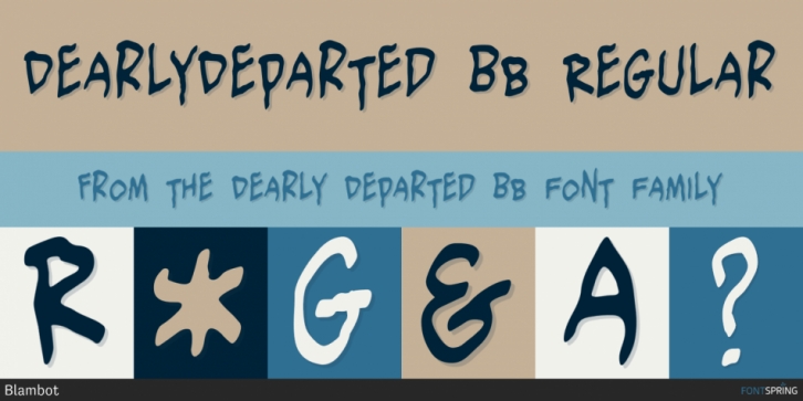 Dearly Departed BB font preview