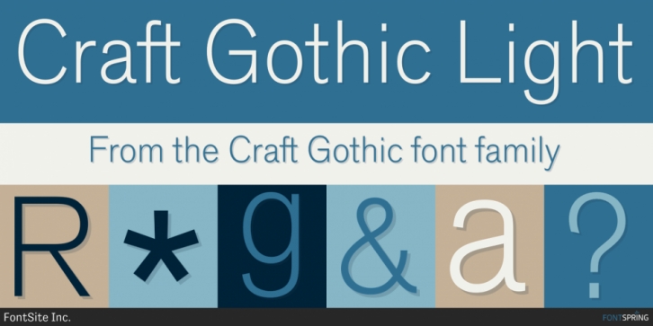 Craft Gothic font preview