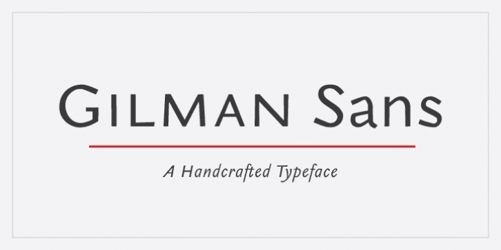 Gilman Sans font preview