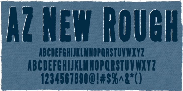 AZ New Rough font preview