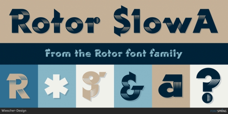 Rotor font preview