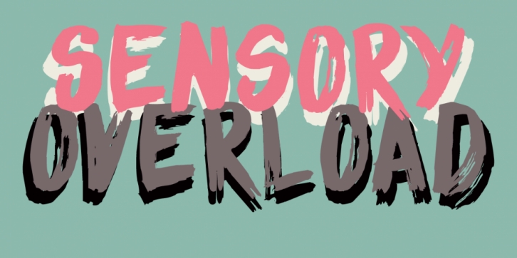 Sensory Overload font preview