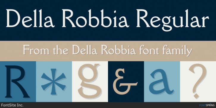 Della Robbia font preview