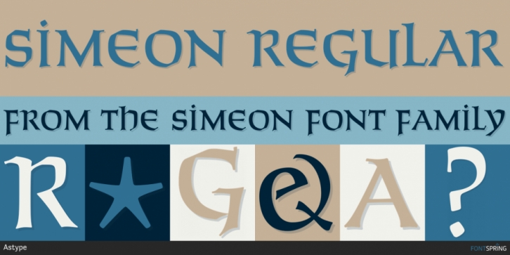 Simeon font preview