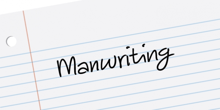 Manwriting font preview