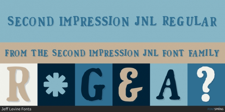 Second Impression JNL font preview