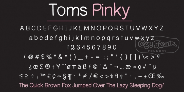Toms font preview