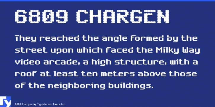 6809 Chargen font preview