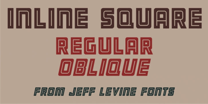 Inline Square JNL font preview