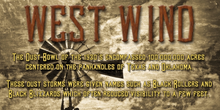 West Wind font preview