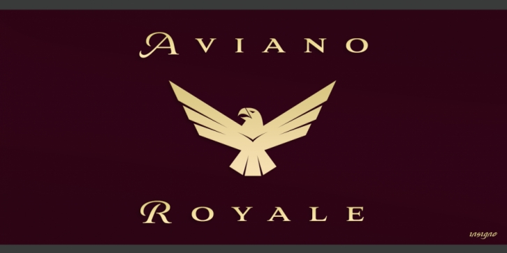 Aviano Royale font preview