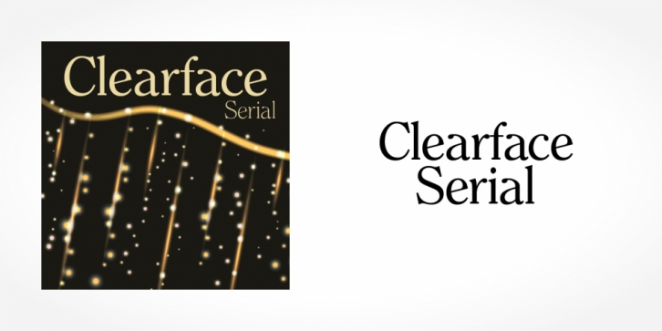 Clearface Serial font preview