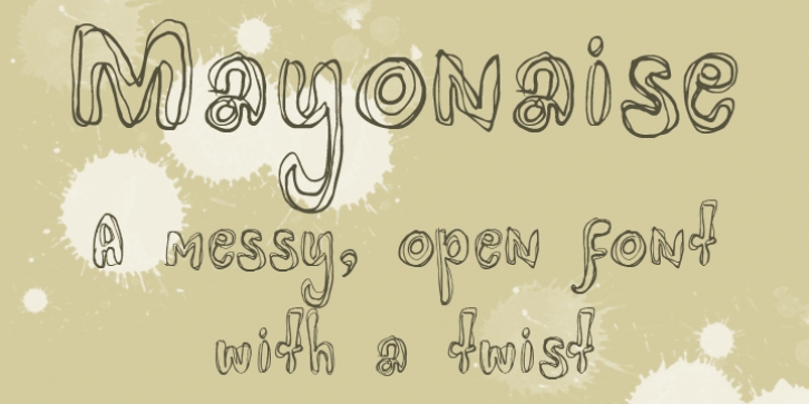 Mayonaise font preview