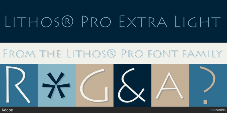 Lithos Pro font preview
