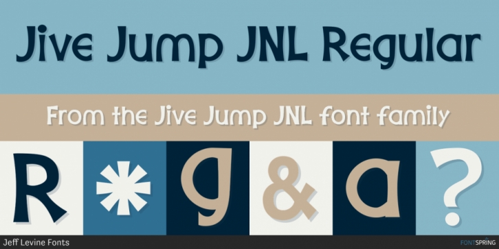 Jive Jump JNL font preview