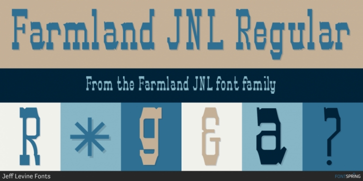 Farmland JNL font preview