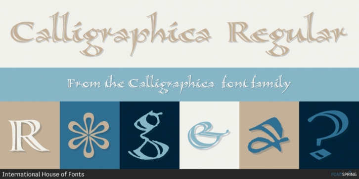 Calligraphica font preview
