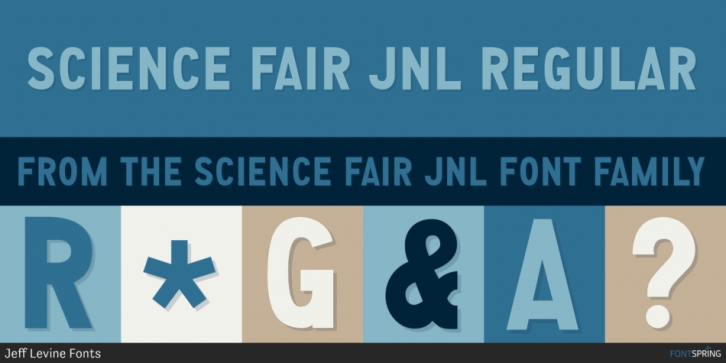 Science Fair JNL font preview