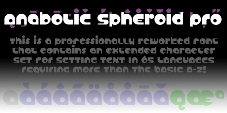Anabolic Spheroid Pro font preview