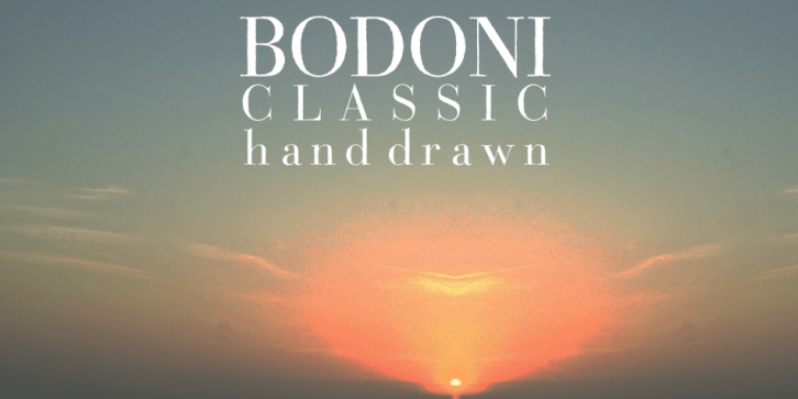 Bodoni Classic Hand font preview
