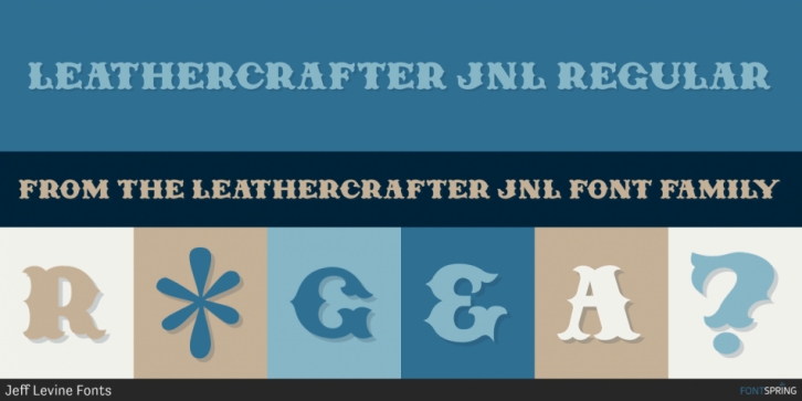 Leathercrafter JNL font preview