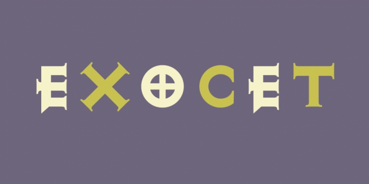 Exocet font preview