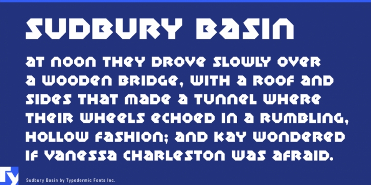 Sudbury Basin font preview